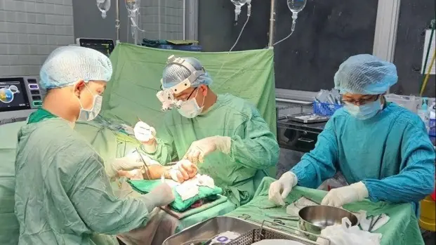 Nối thành công hai bàn tay bị đứt lìa cho một người đàn ông